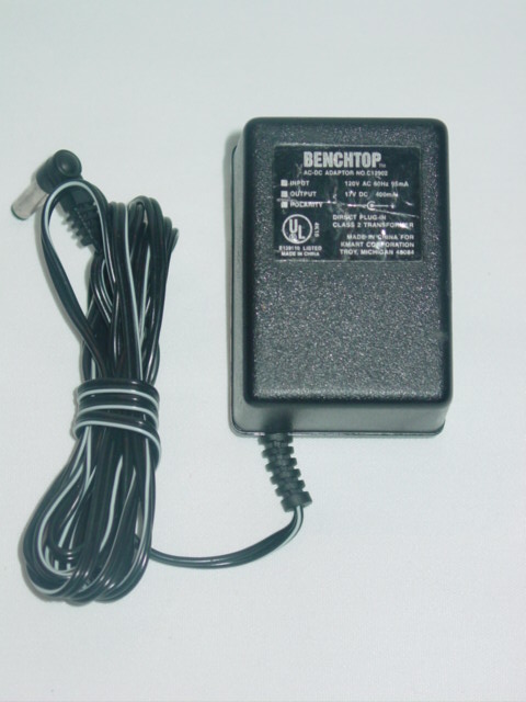 NEW Benchtop C12902 AC Adapter 17V 400mA
